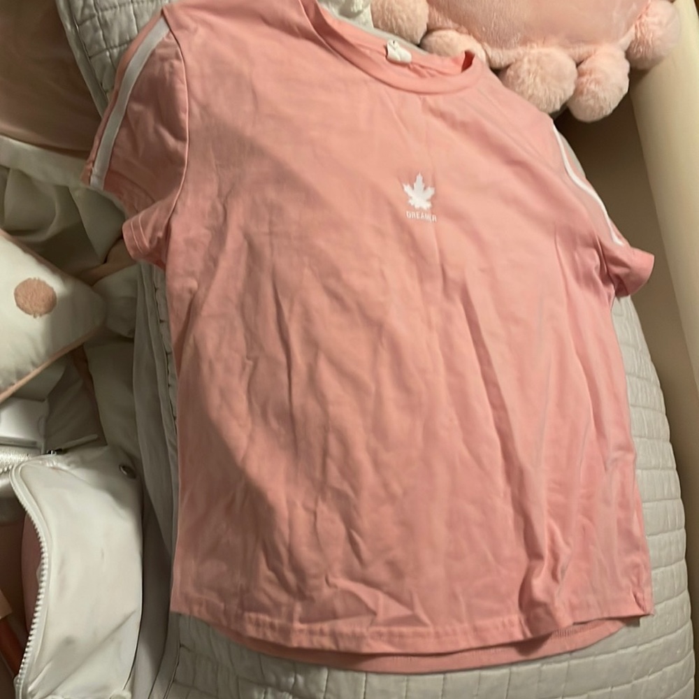 Pink shirt with the word dreamer in it!! Size small.